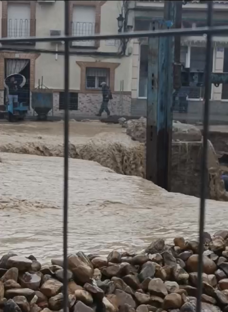 VÍDEO | Grandes inundaciones en Cebolla tras las fuertes lluvias