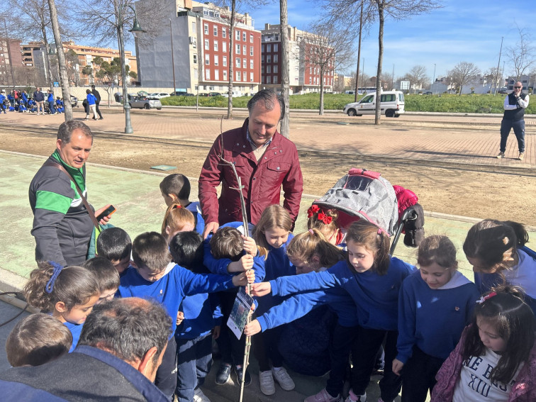 Talavera celebra el 40º aniversario del Colegio Rafael Morales plantando 40 nuevos arboles