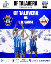 El CF Talavera recibe este sábado a la UD Sanse en el Municipal El Prado