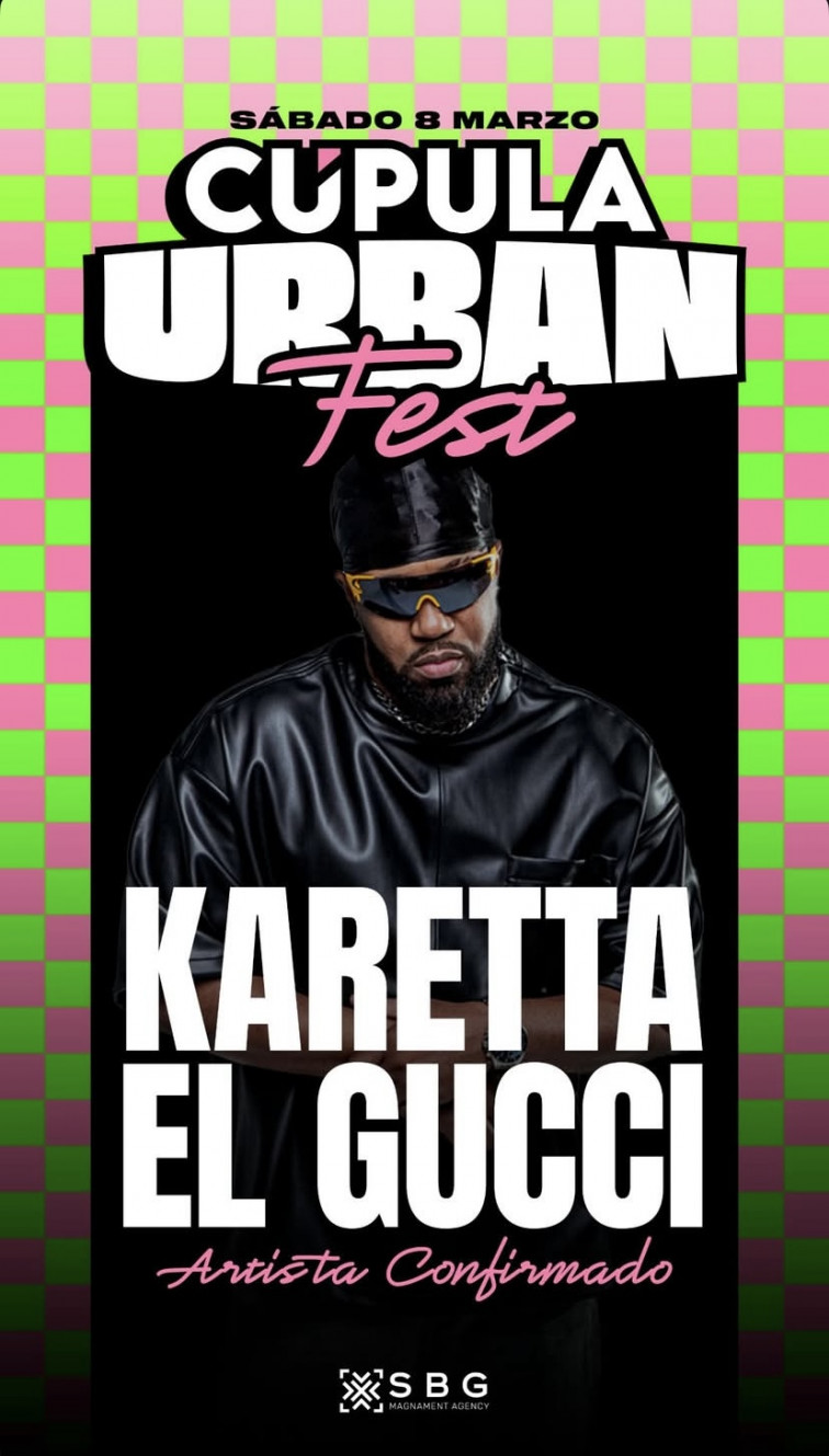 El cantante internacional Karetta el Gucci actuará este sábado en La Cúpula de Talavera