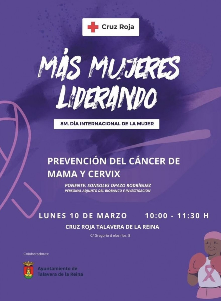 Cruz Roja Talavera realizará un taller de prevención del cáncer de mama y cérvix