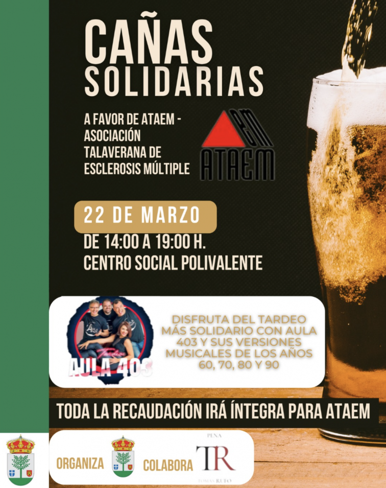Colabora con ATAEM este sábado en las cañas solidarias de Pepino