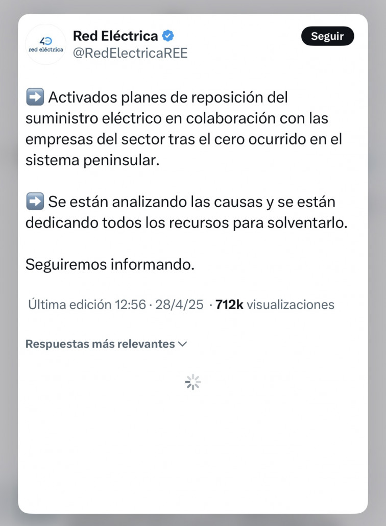 Apagón en España