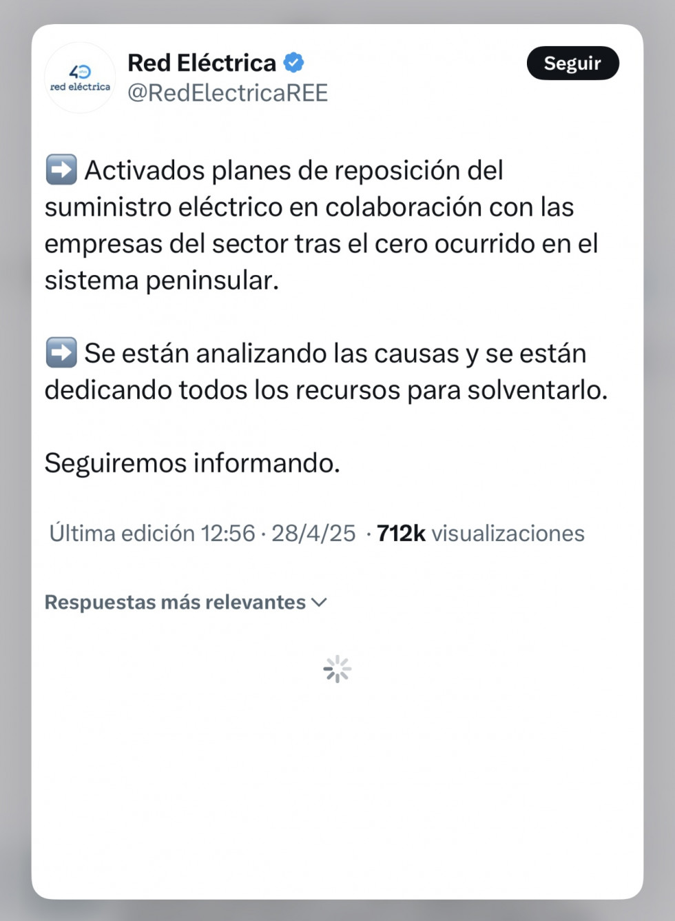 Apagón en España