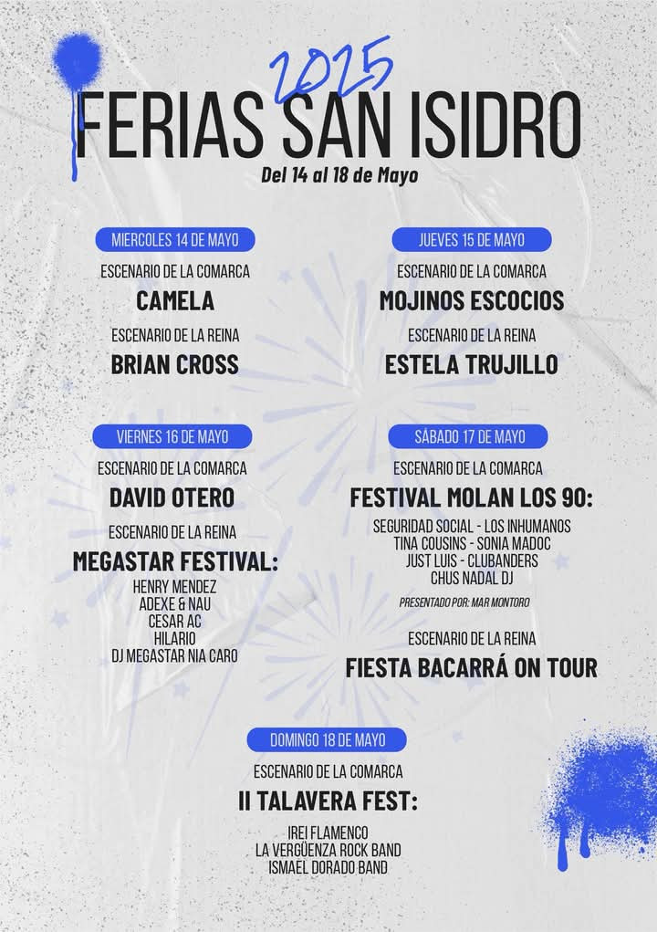 Consulta la programación de las Ferias de San Isidro de Talavera