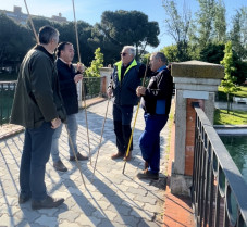 Medio Ambiente supervisa el mantenimiento del lago de La Alameda para las Ferias de San Isidro