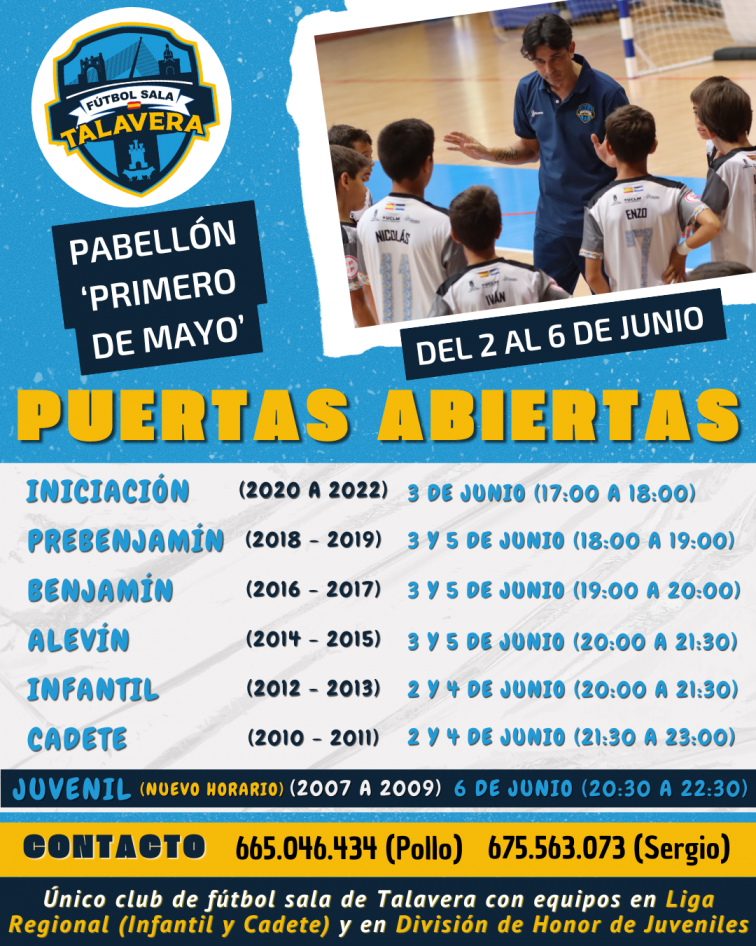 El FS Talavera organiza su jornada de puertas abiertas para la academia